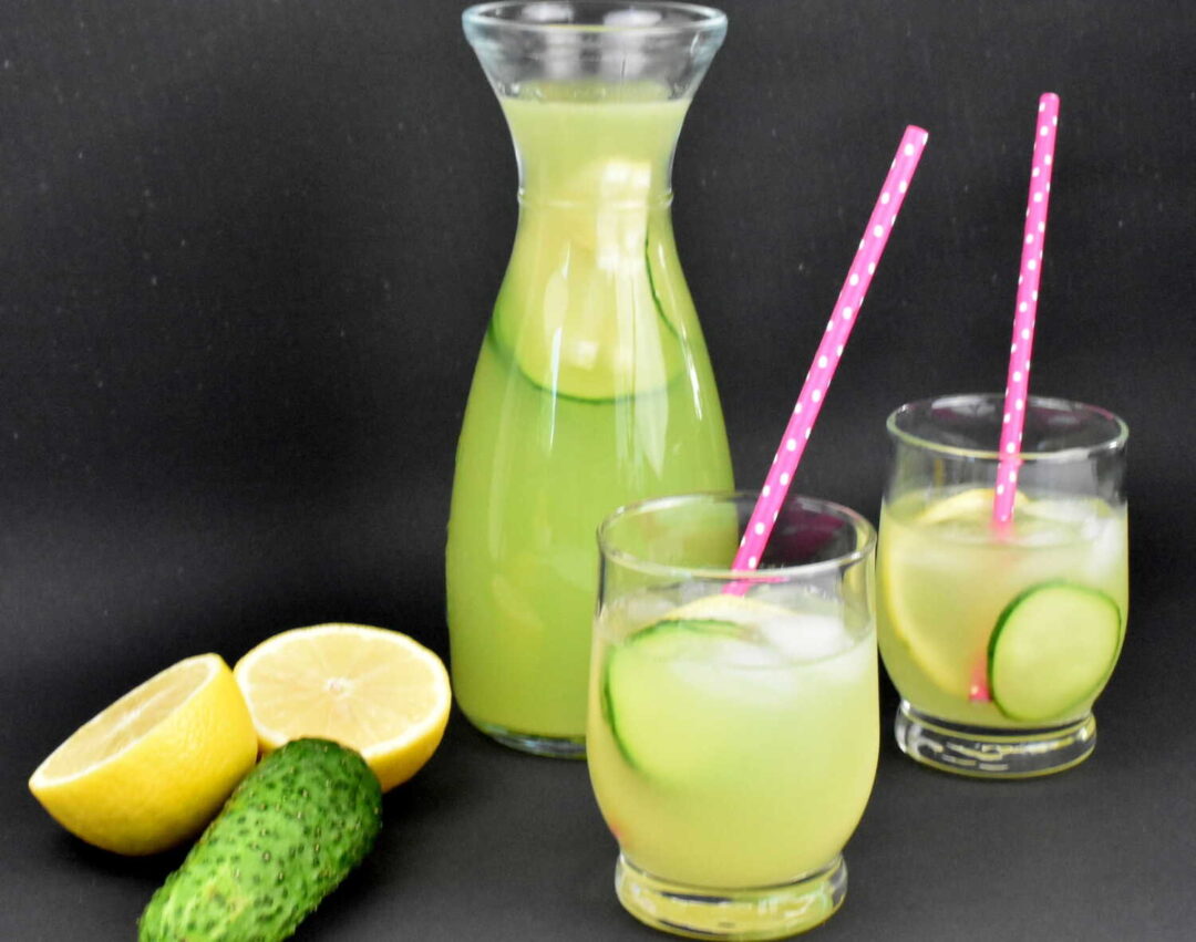 Lemoniada z ogórka i cytryny